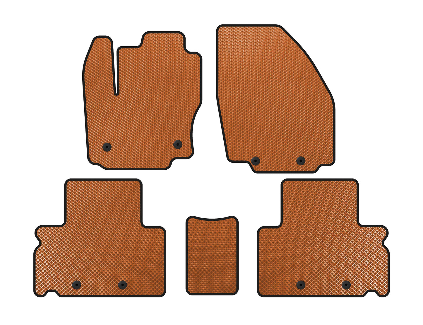 EVA Floor Mats (Orange) for Ford S-Max 2007-2014 - image 1
