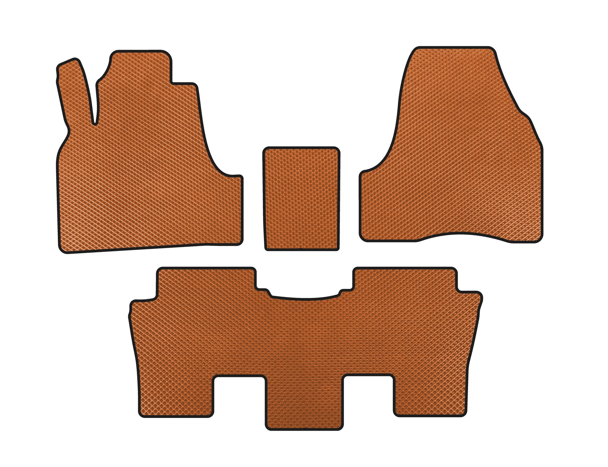 EVA Floor Mats (Orange) for Peugeot 807 2002-2014 - image 1