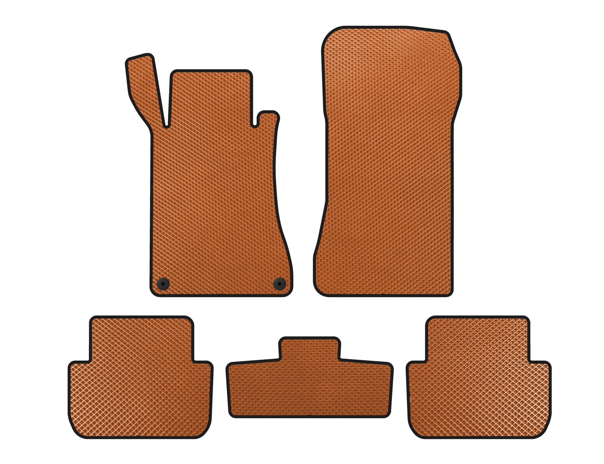 EVA Floor Mats (Coupe, Orange) for Mercedes CLK W209 2002-2010 - image 1