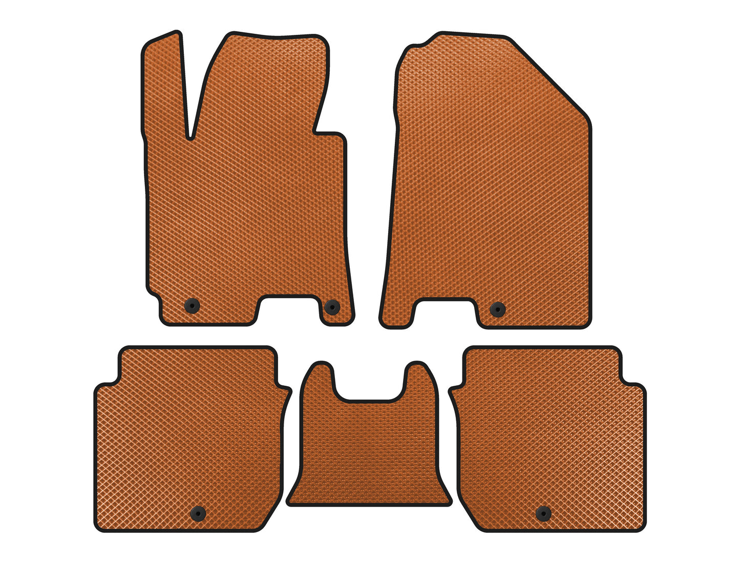 EVA Floor Mats (2016-2018, Orange) for Kia Forte 2008–2024 - image 1