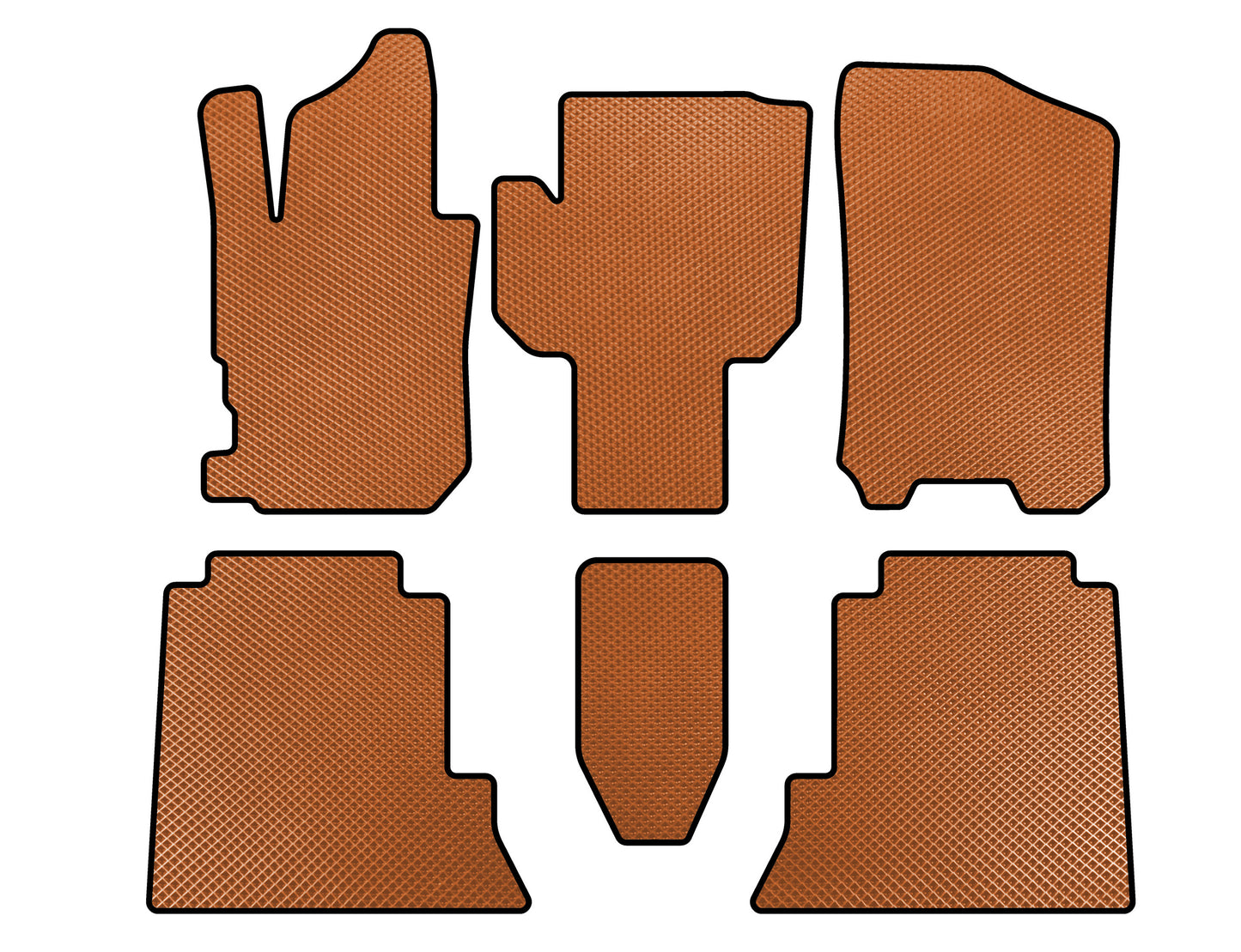 EVA Floor Mats (Orange) for Honda FR-V 2004-2009 - image 1