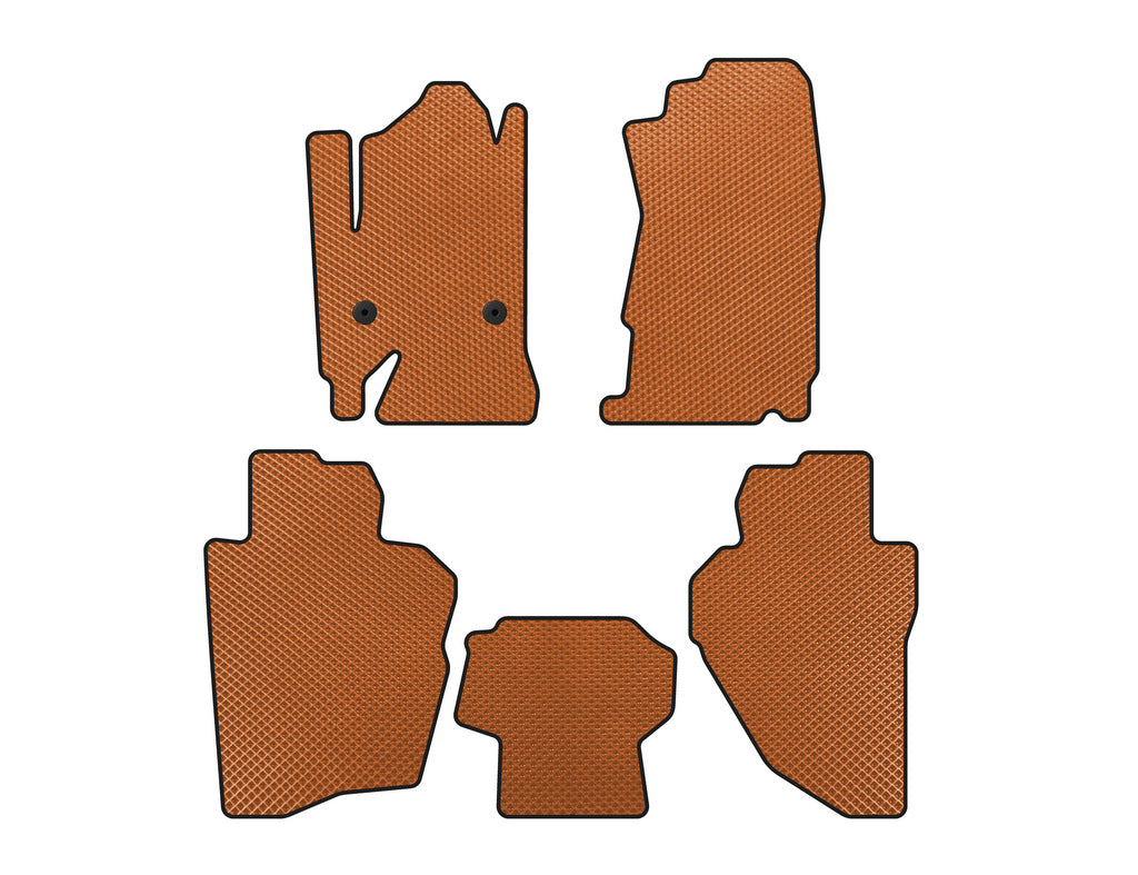 EVA Floor Mats (Orange) for Chevrolet Silverado 2013-2019 - image 1