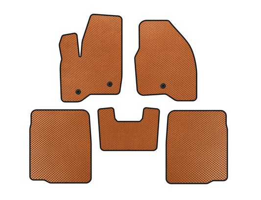 EVA Floor Mats (2 Rows, 2011-2015, Orange) for Ford Explorer 2011-2019 - image 1