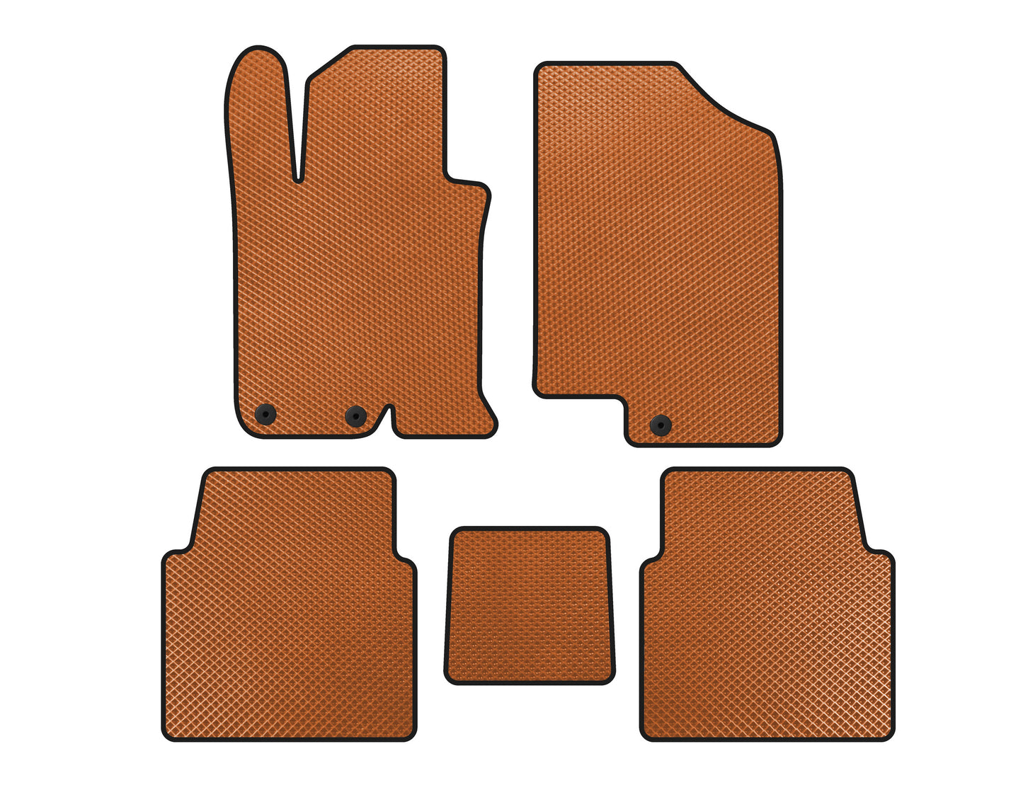 EVA Floor Mats V-1 (SD, Orange) for Kia Optima 2010-2016 - image 1