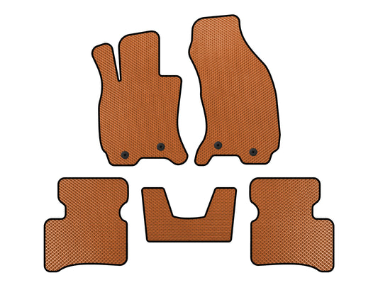 EVA Floor Mats (SD, Floor-Mounted Gas Pedal, Orange) for Jaguar X-Type 2001-2009 - image 1