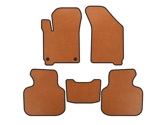 EVA Floor Mats (2011-2020, 7-Seater, Orange) for Dodge Journey 2008-2020 - image 1