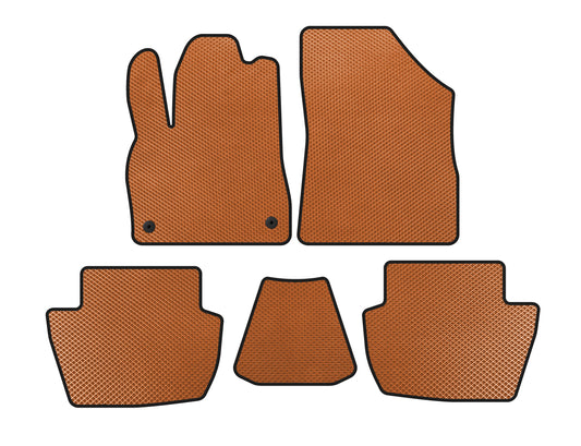 EVA floor mats (HB, Hybrid/automatic transmission, Orange) for Citroen DS-5 - image 1
