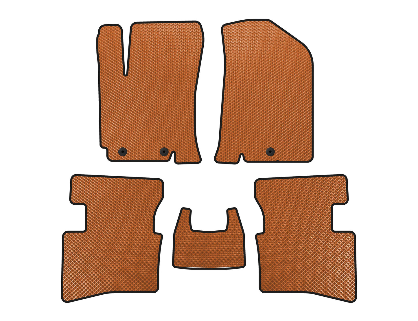 EVA Floor Mats V2 (Orange) for Kia Rio 2012-2017 - image 1