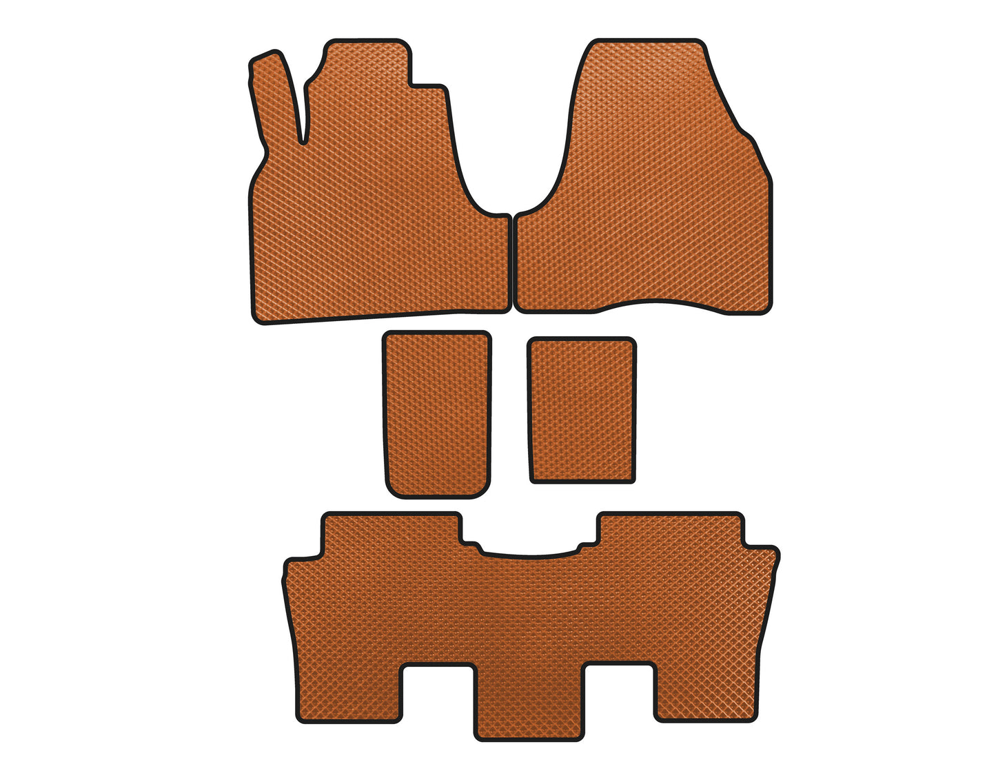 EVA Floor Mats (Orange) for Citroen C-8 2002-2014 - image 1