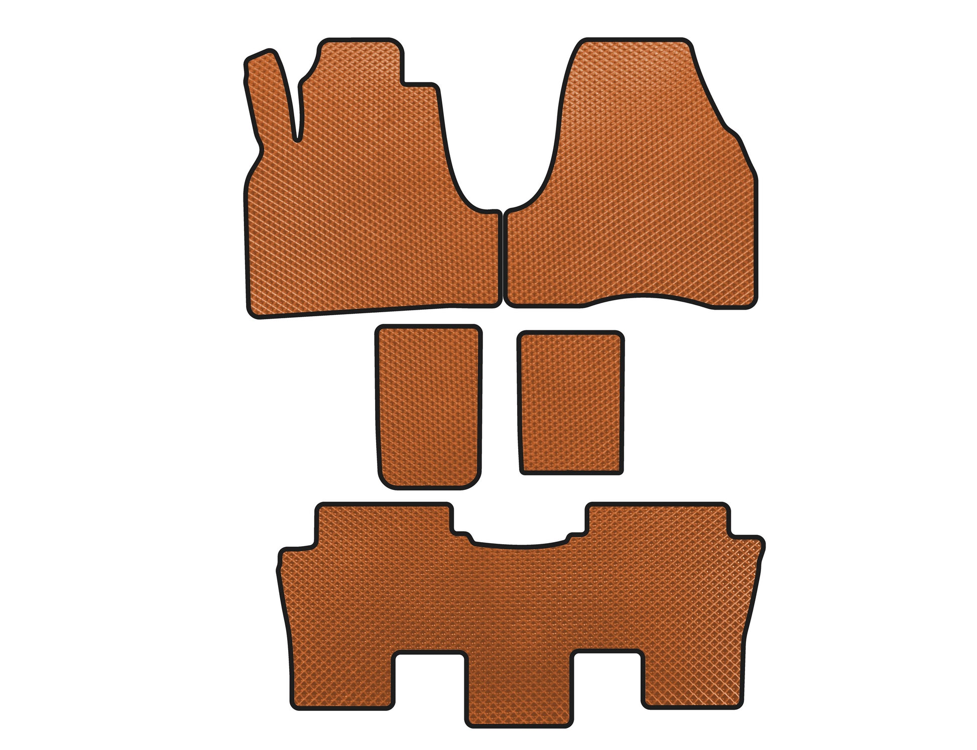 EVA Floor Mats (Orange) for Citroen C-8 2002-2014 - image 1