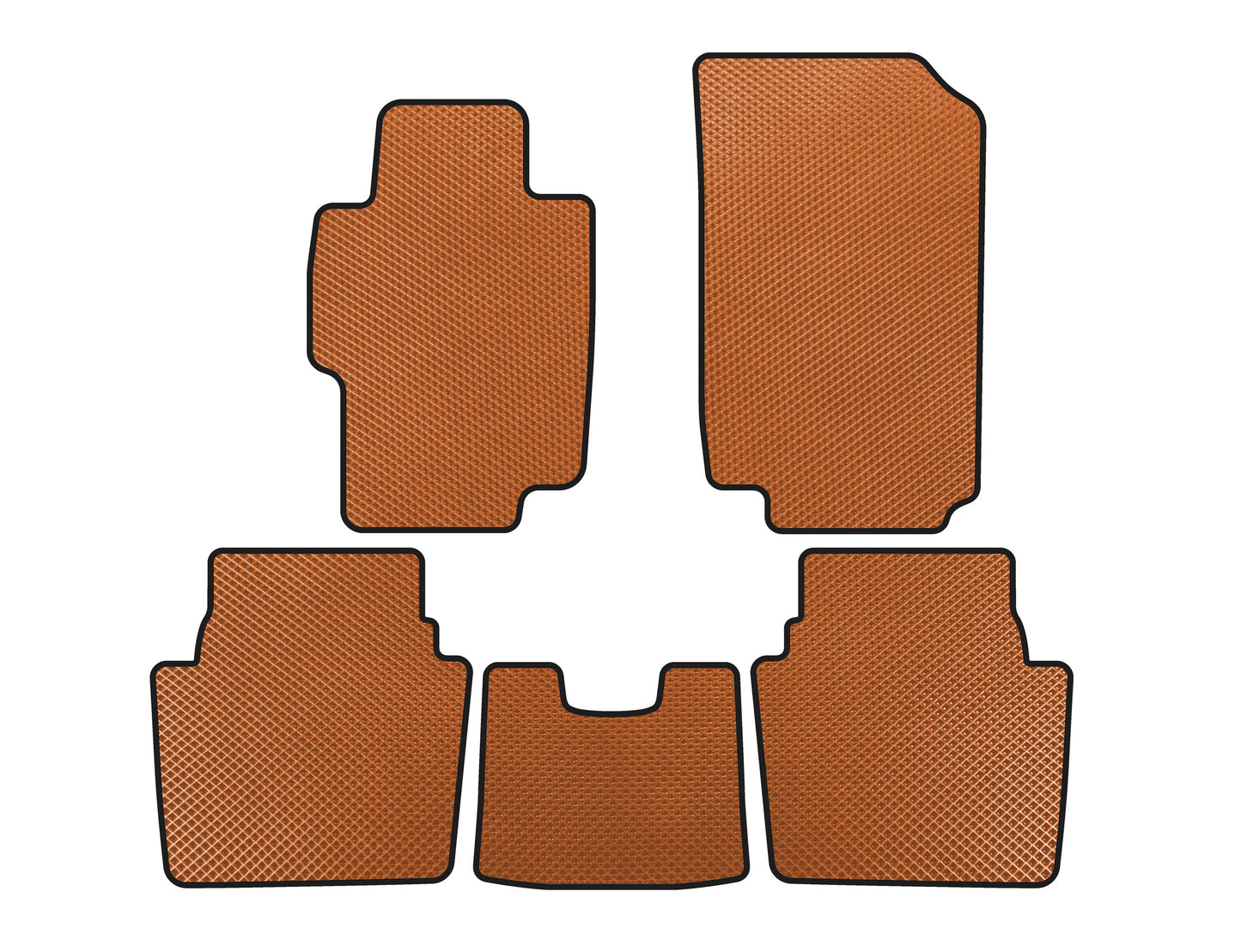 EVA Floor Mats (SD, Orange) for Honda Accord VII 2002-2007 - image 1