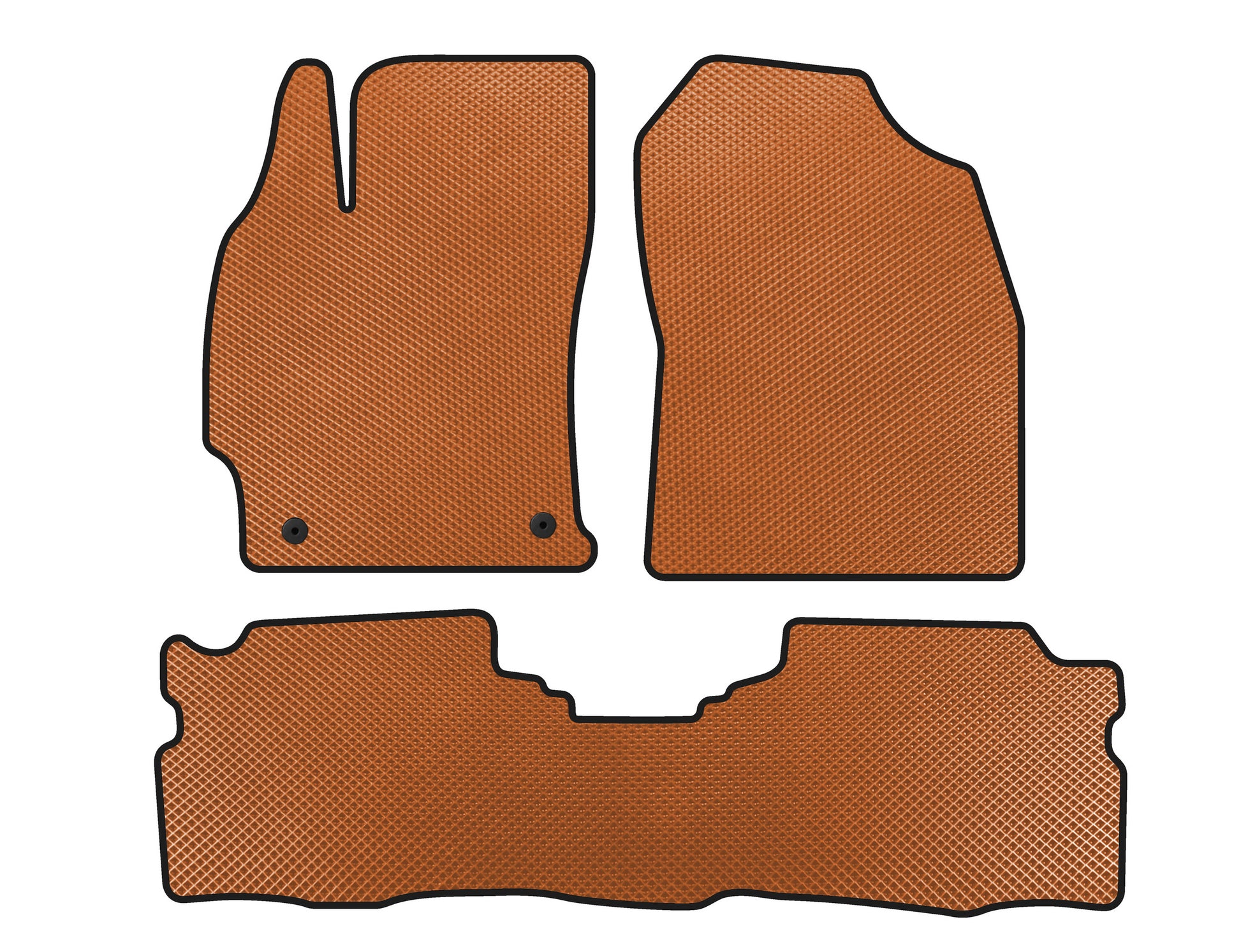 EVA Floor Mats (LB, Hybrid, Orange) for Toyota Prius 2015-2022 - image 1