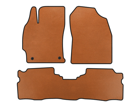 EVA Floor Mats (LB, Hybrid, Orange) for Toyota Prius 2015-2022 - image 1