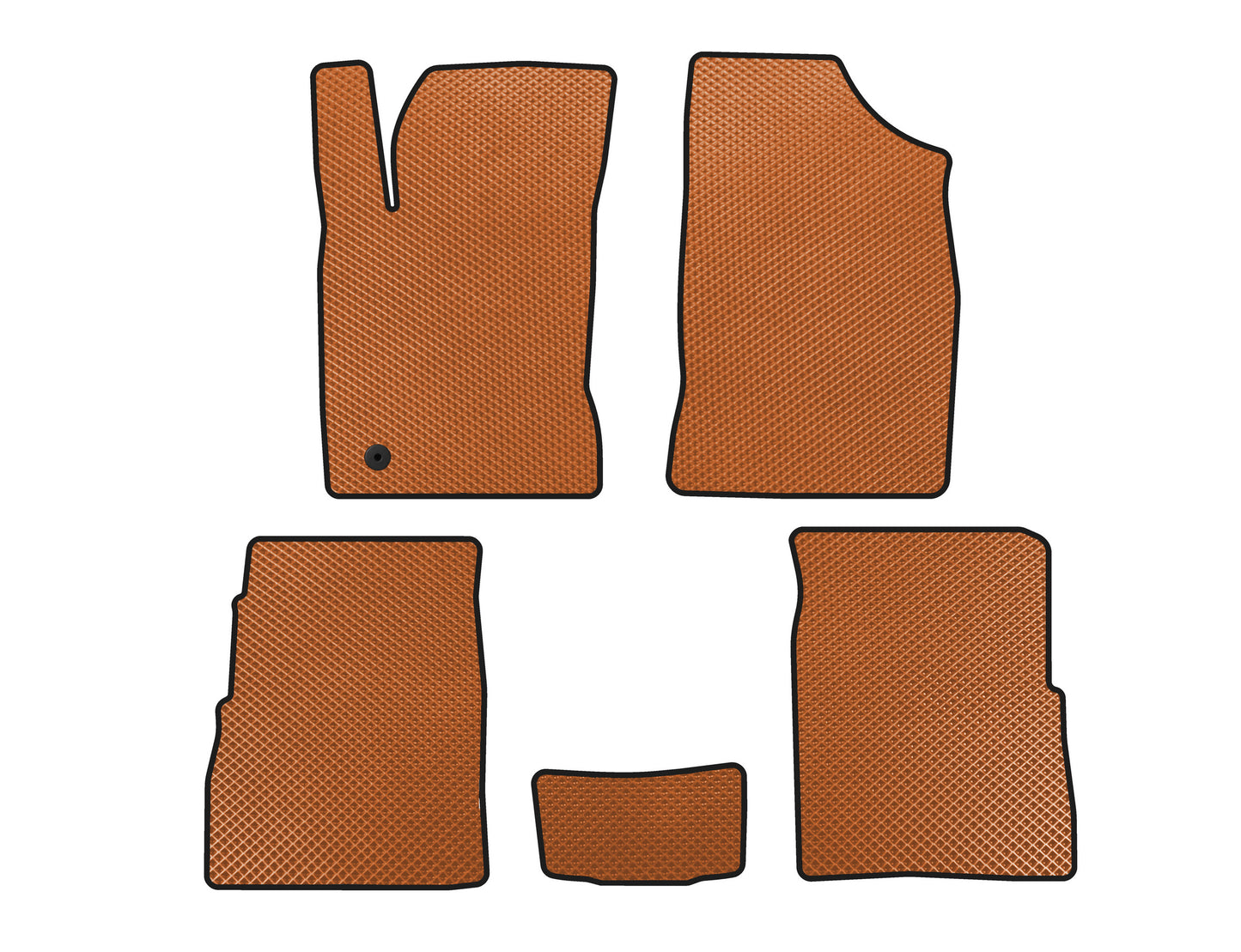 EVA Floor Mats (HB, 5-Door, Facelift, Orange) for Chrysler PT Cruiser 2000-2010 - image 1
