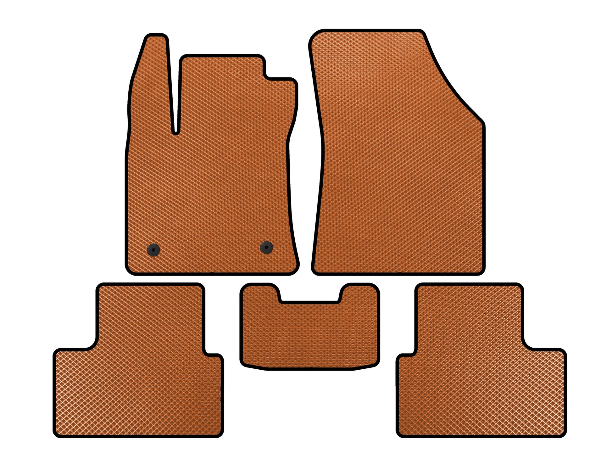 EVA Floor Mats (SD, Orange) for Renault Megane IV 2016-2025 - image 1