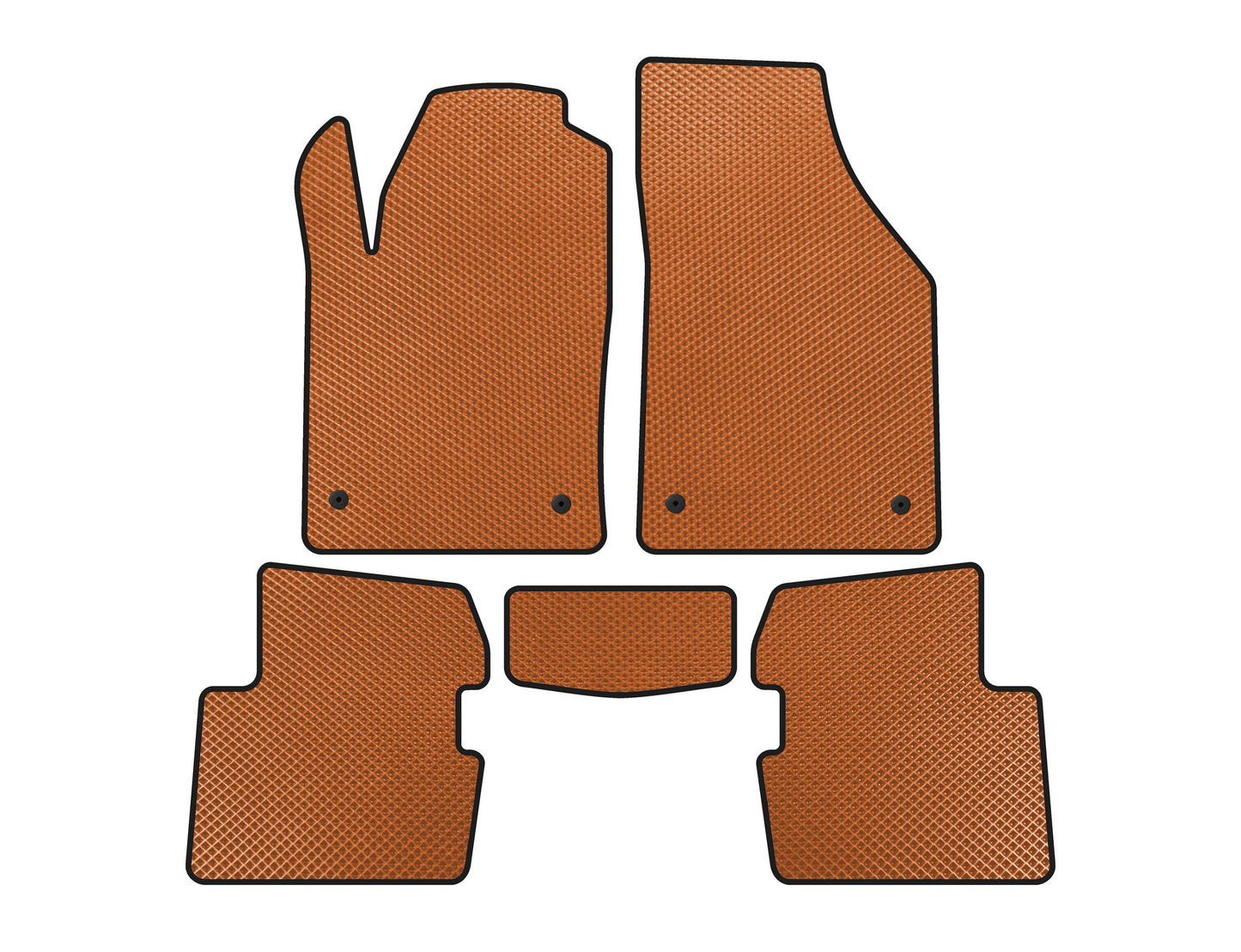 EVA Floor Mats (SD, Orange) for Dodge Dart 2012-2017 - image 1