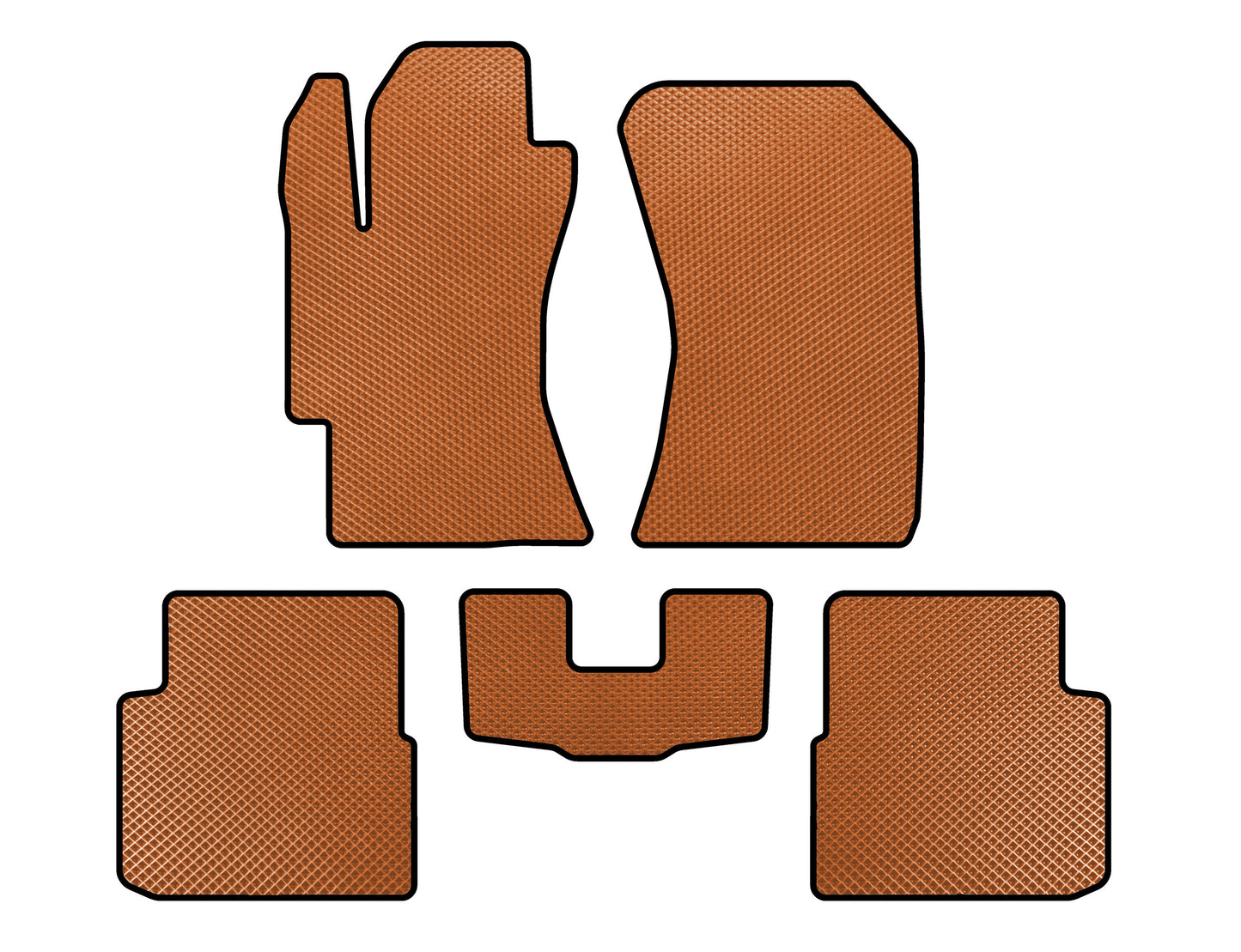 EVA Floor Mats (HB, Orange) for Subaru Impreza 2007-2011 - image 1