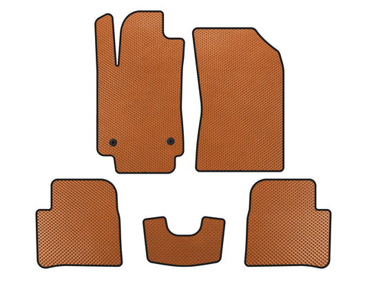 EVA Floor Mats (HB, Orange) for Citroen C-3 2016-2023 - image 1