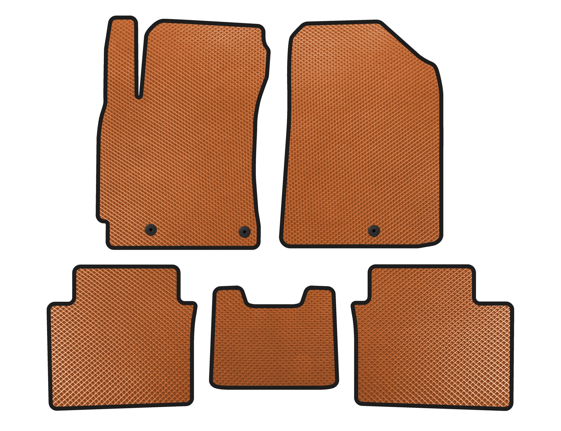 EVA Floor Mats (2018-2021, Orange) for Kia Forte 2008–2024 - image 1