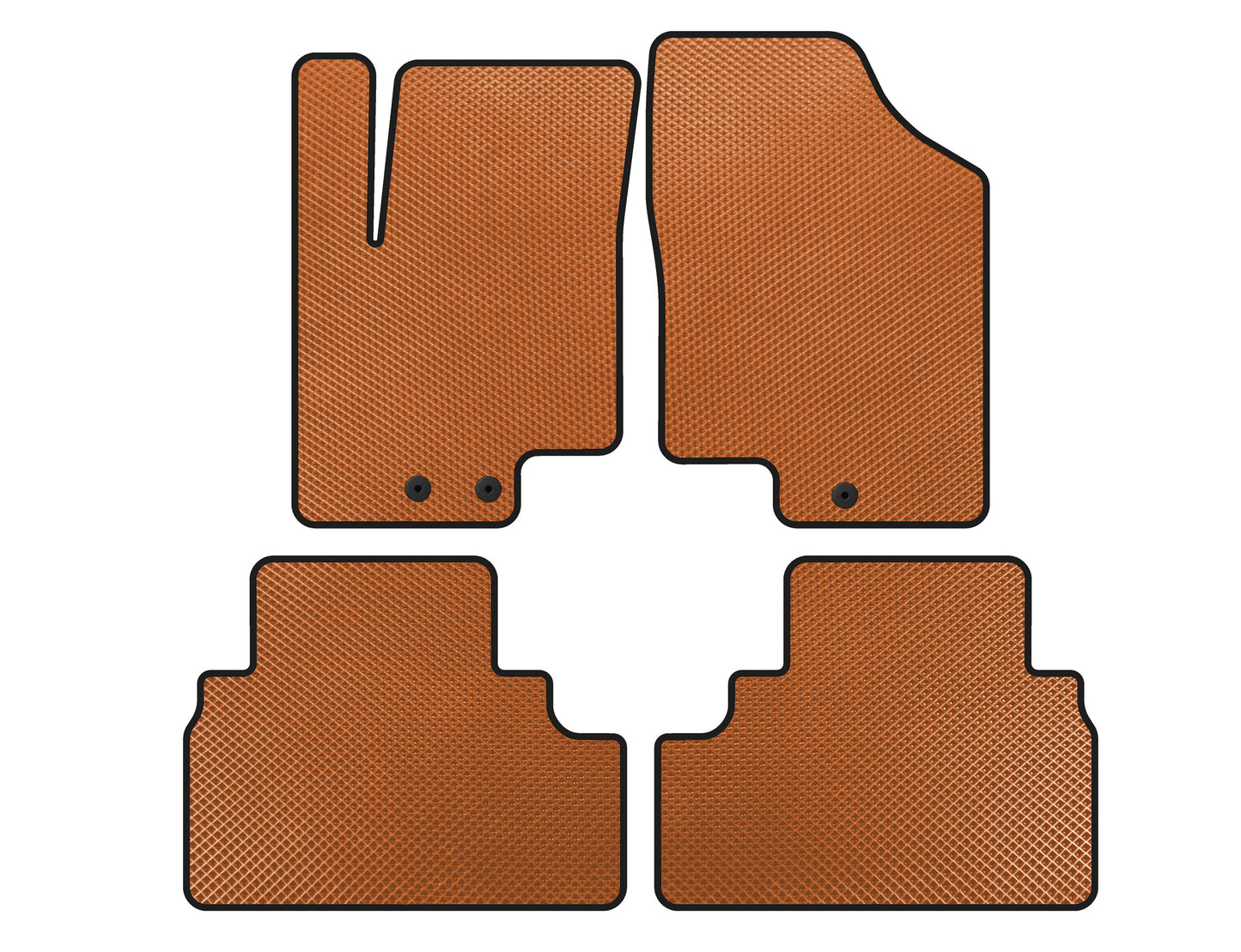 EVA Floor Mats (Orange) for Kia Venga 2010-2019 - image 1