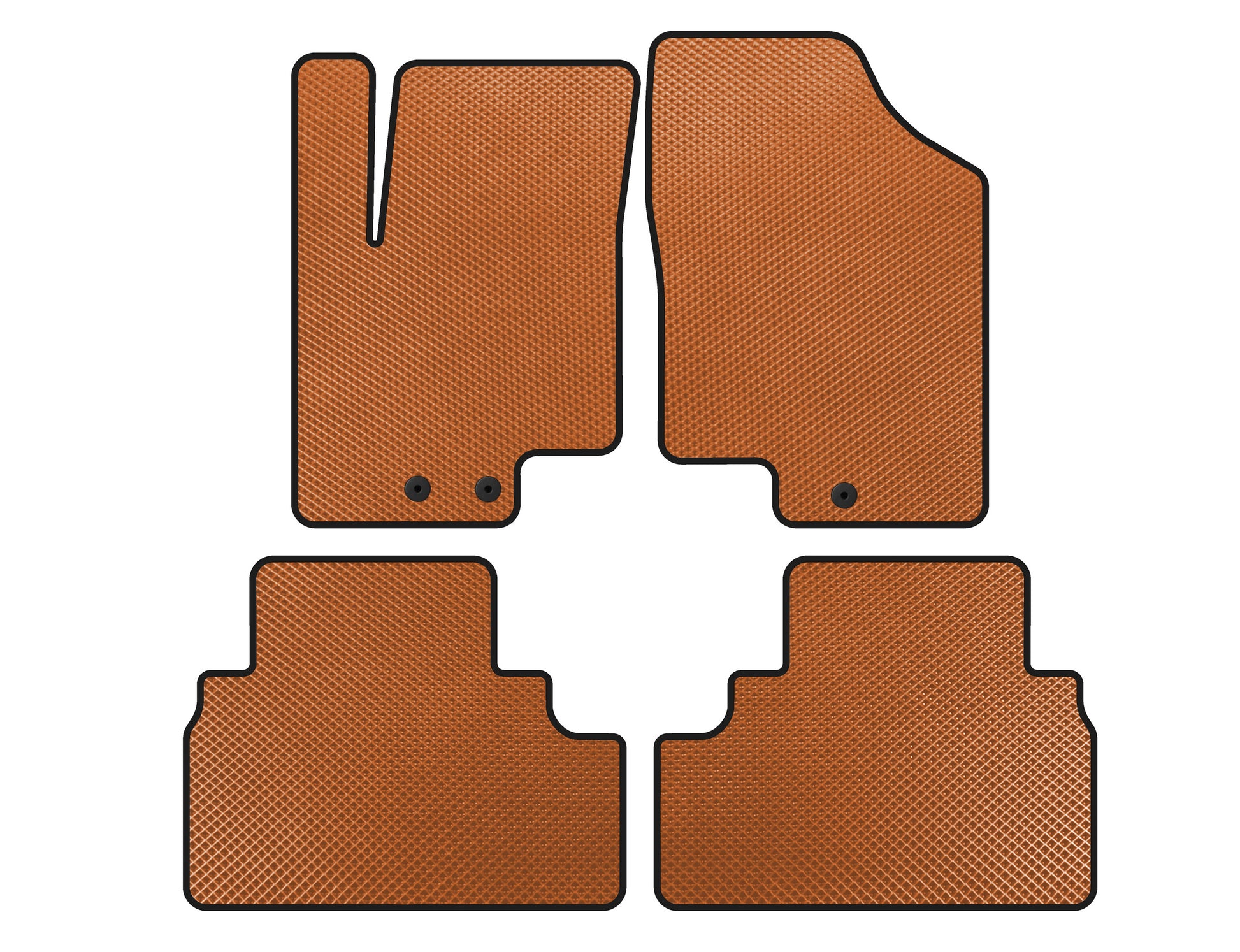 EVA Floor Mats (Orange) for Kia Venga 2010-2019 - image 1