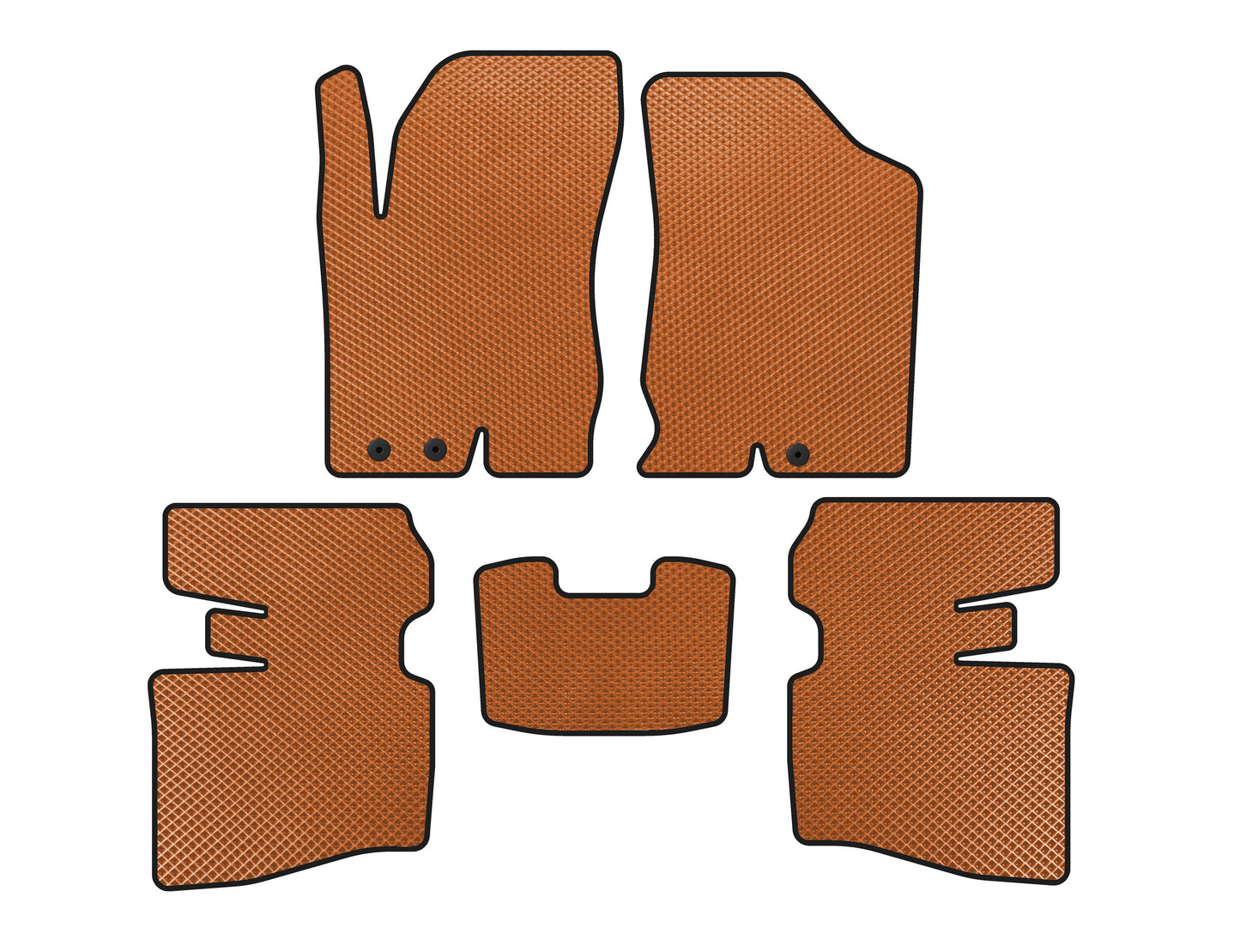 EVA Floor Mats (SD, Orange) for Honda Accord V 1997-2002 - image 1