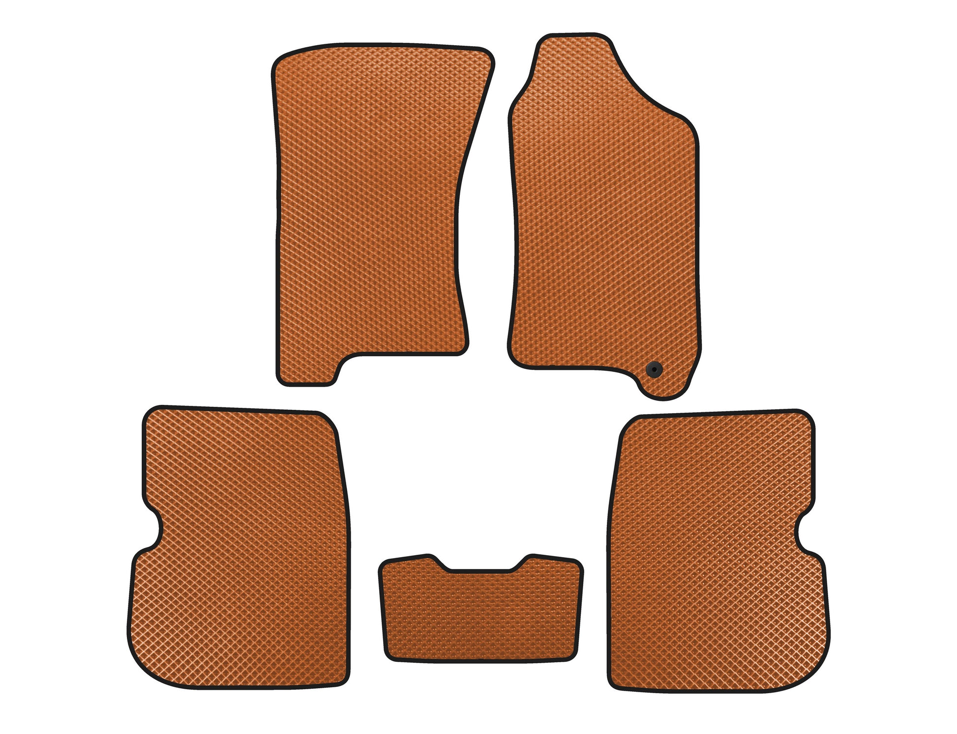 EVA Floor Mats (Right-Hand Drive, Orange) for Subaru Forester 1997-2002 - image 1