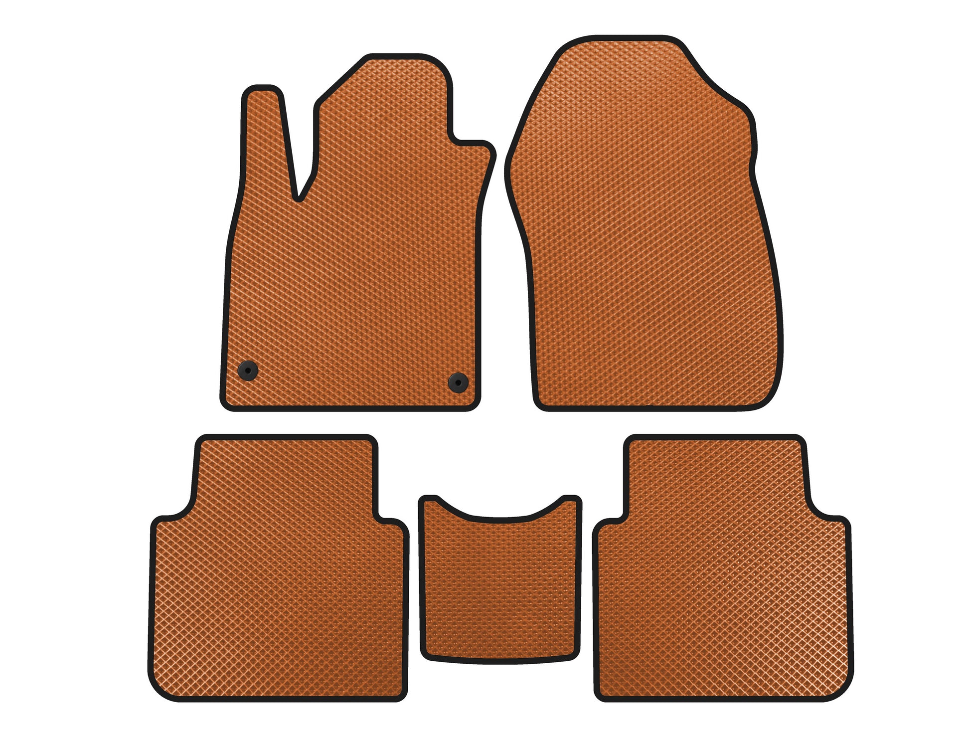EVA Floor Mats (7-Seater, Orange) for Honda CRV 2017-2022 - image 1