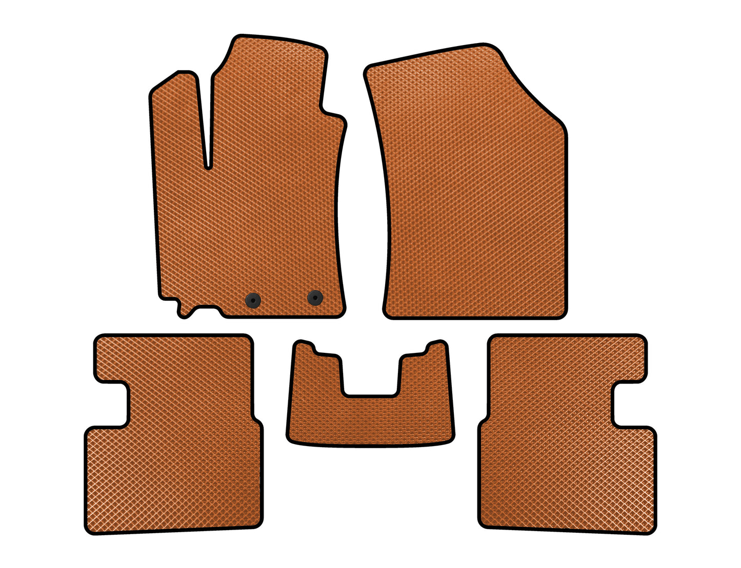 EVA Floor Mats (Hatchback, 5-Door, Orange) for Suzuki Swift 2010-2017 - image 1