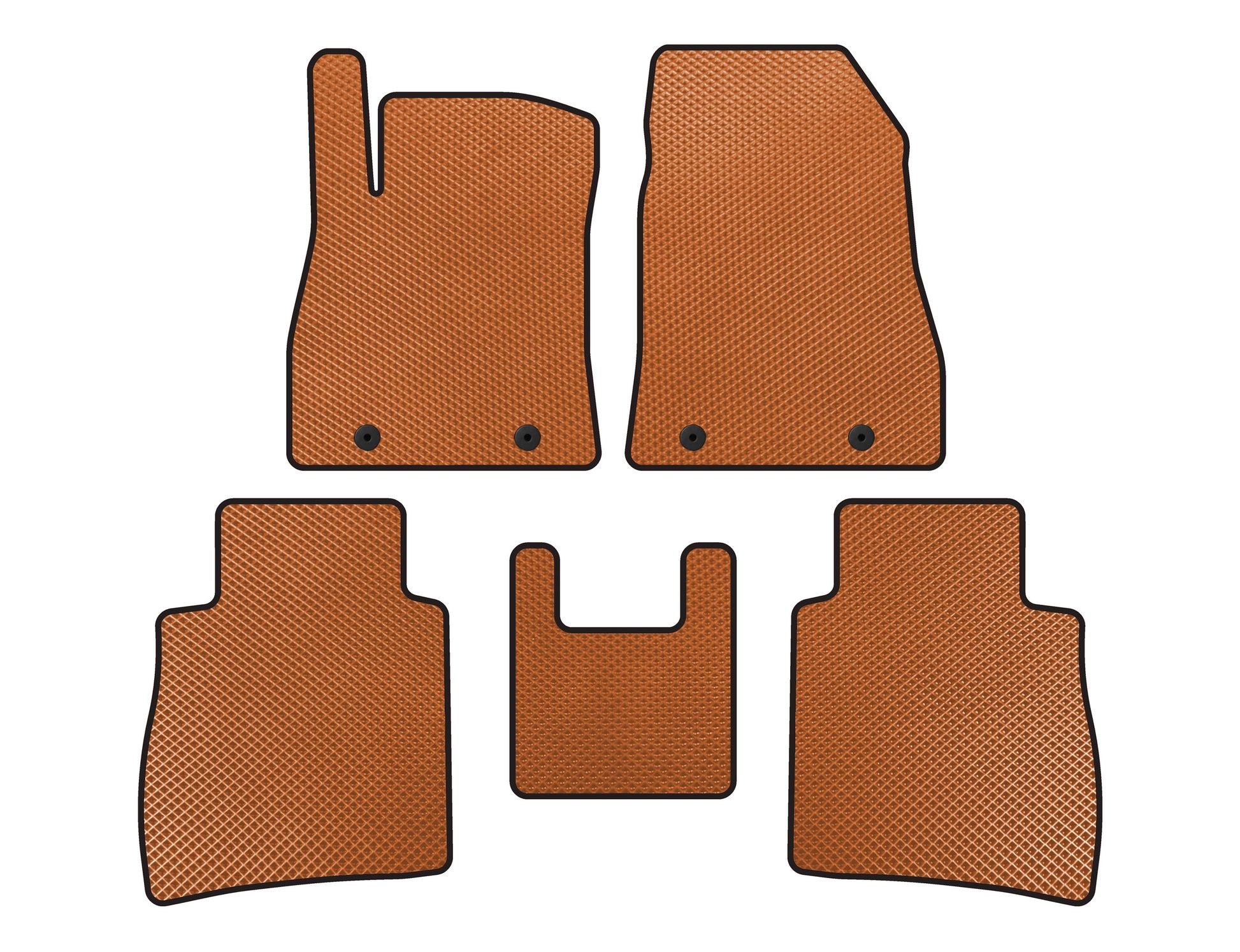 EVA Floor Mats (SD, Orange) for Nissan Sentra 2012-2019 - image 1