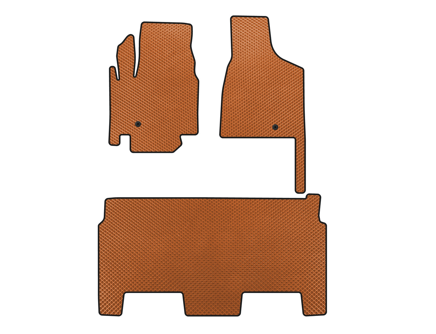 EVA floor mats (8-seater/SXT trim, 2008-2020, Orange) for Dodge Grand Caravan V 2008-2020 - image 1