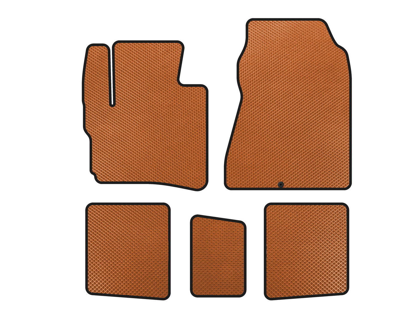 EVA Floor Mats (HB, Orange) for Toyota IQ 2008-2015 - image 1