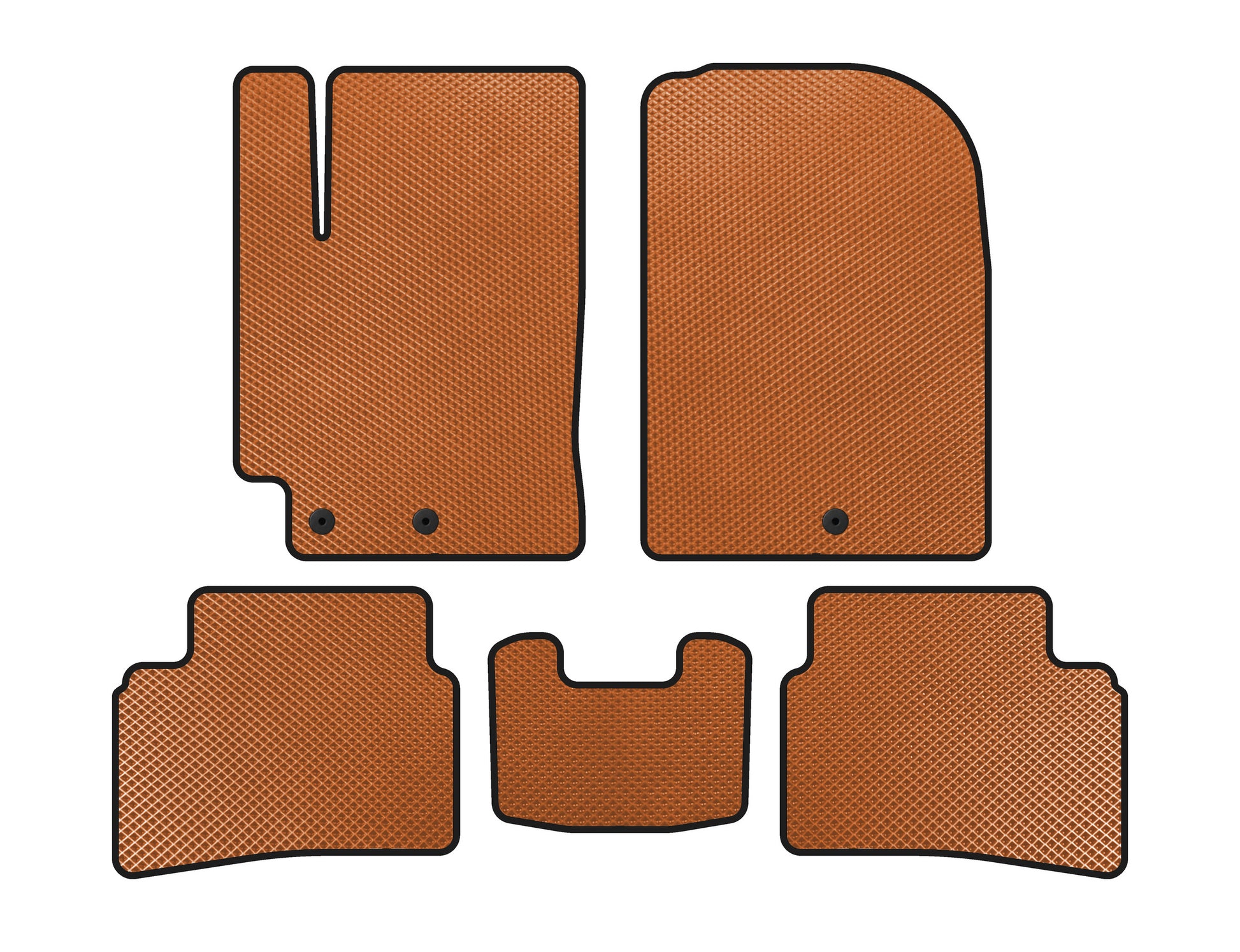 EVA Floor Mats (2019+, Orange) for Kia Stonic 2017- - image 1
