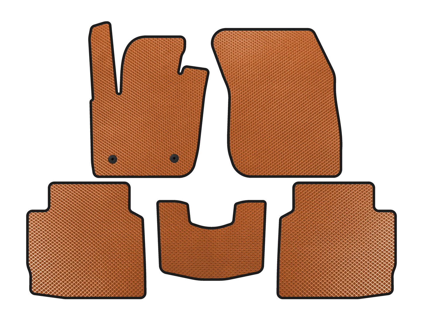 EVA Floor Mats (2016-2020, SD, Orange) for Lincoln MKZ 2012-2020 - image 1