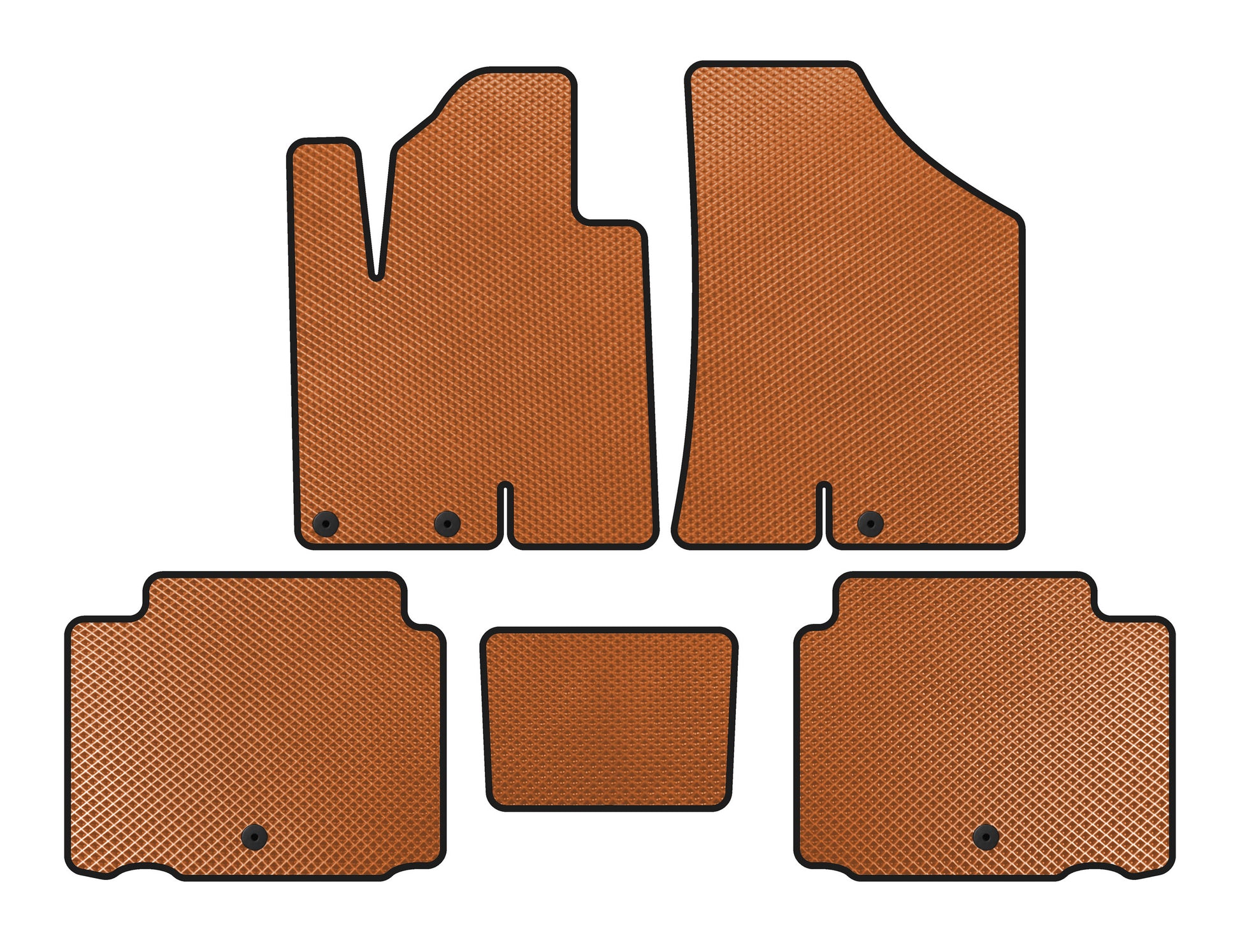 EVA Floor Mats (Orange) for Hyundai IX55 2007-2012 - image 1