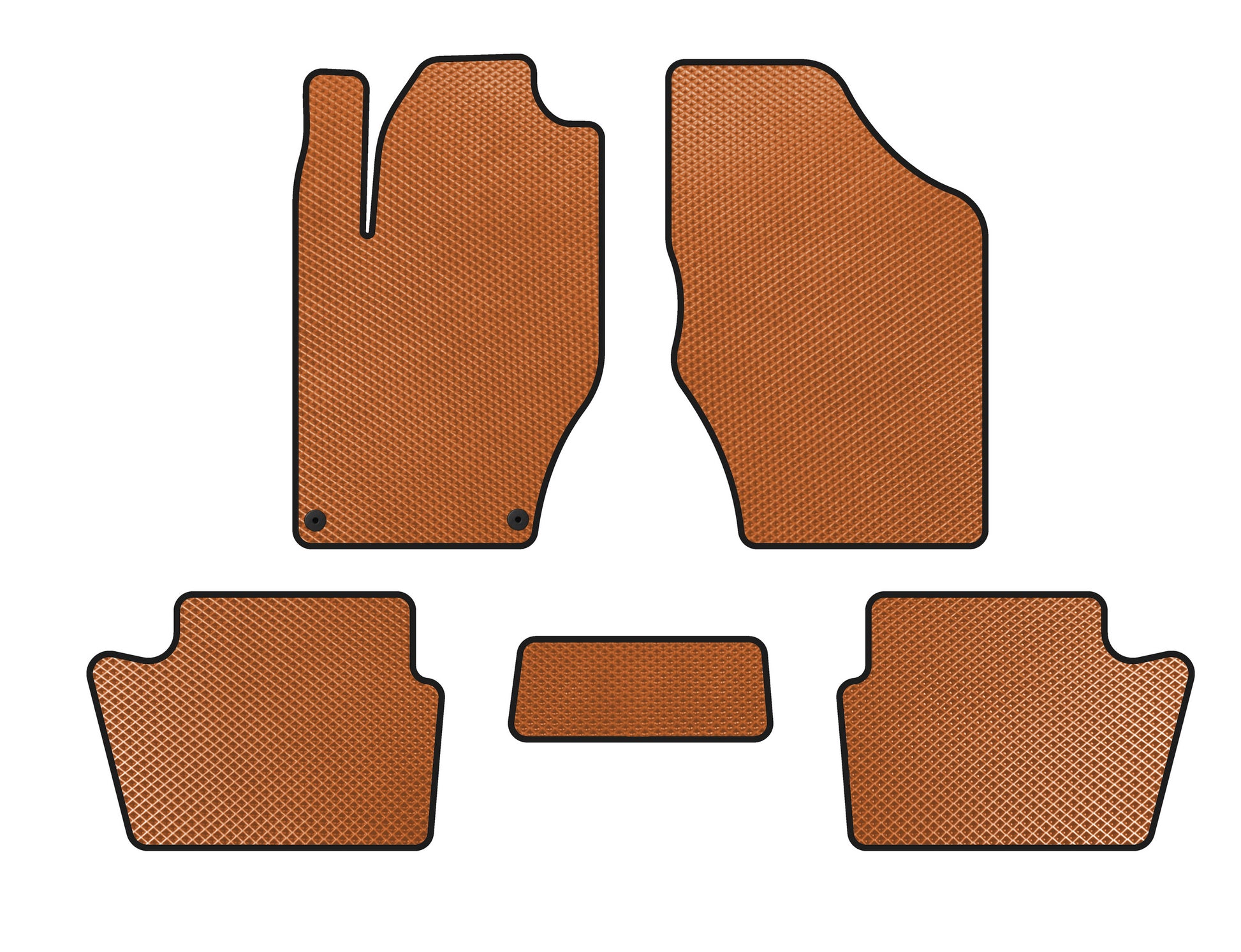 EVA Floor Mats (HB, Pre-Facelift, Orange) for Citroen DS-4 2010-2015 - image 1