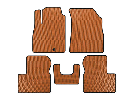EVA Floor Mats (Orange) for Nissan Micra K13 2011-2016 - image 1