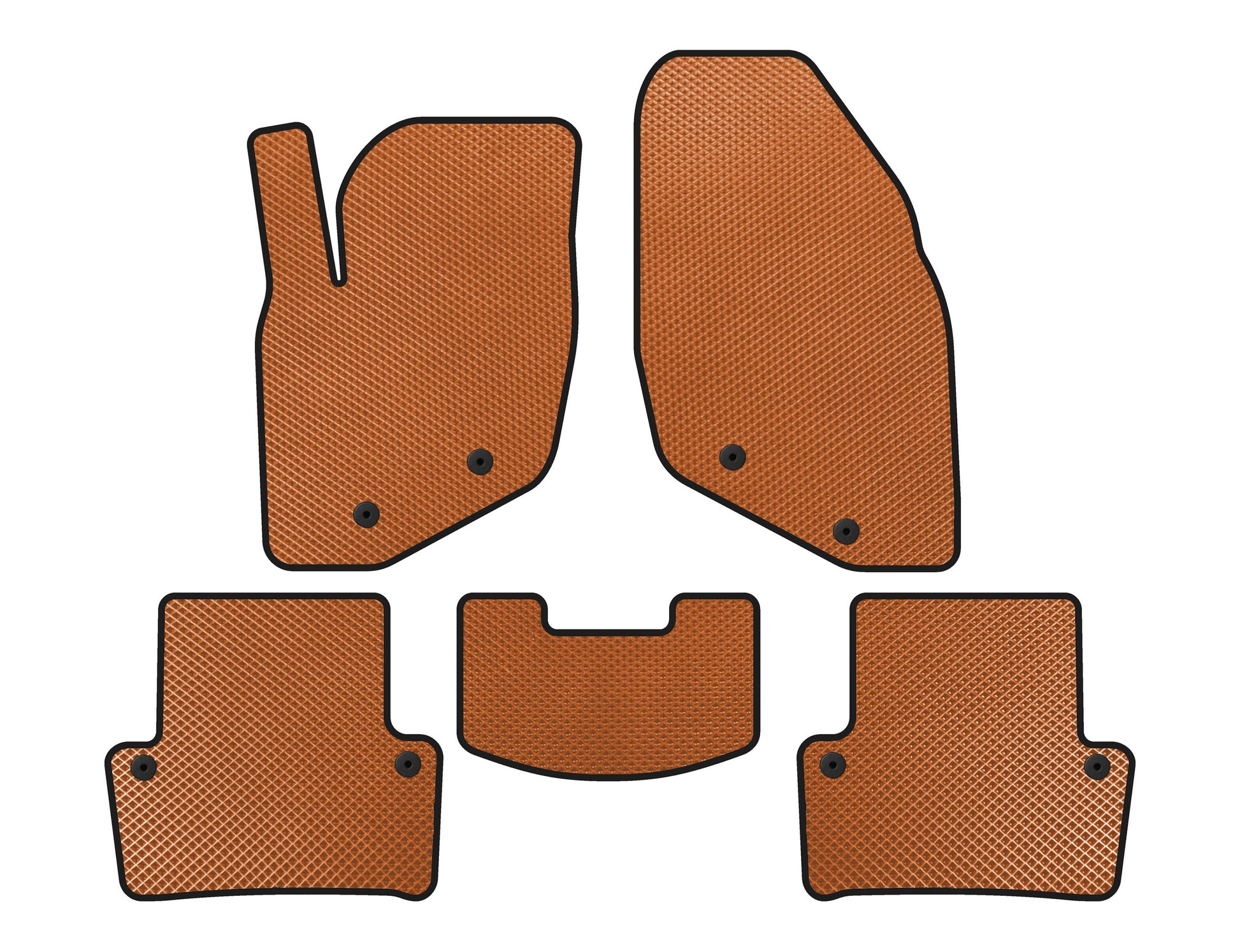 EVA Floor Mats (Orange) for Volvo XC70 2000-2007 - image 1