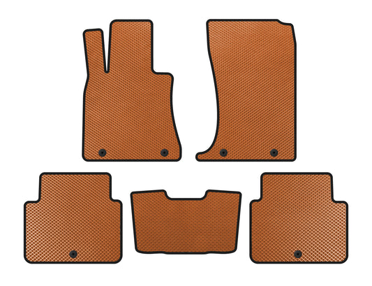 EVA Floor Mats (SD, Orange) for Hyundai Genesis DH 2013-2016 - image 1