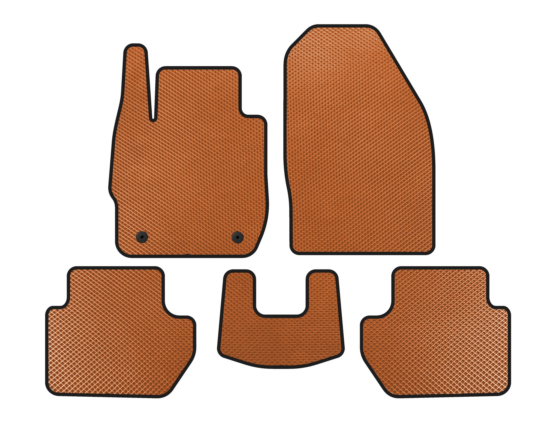 EVA Floor Mats (SD, Orange) for Ford Ka 2016- - image 1