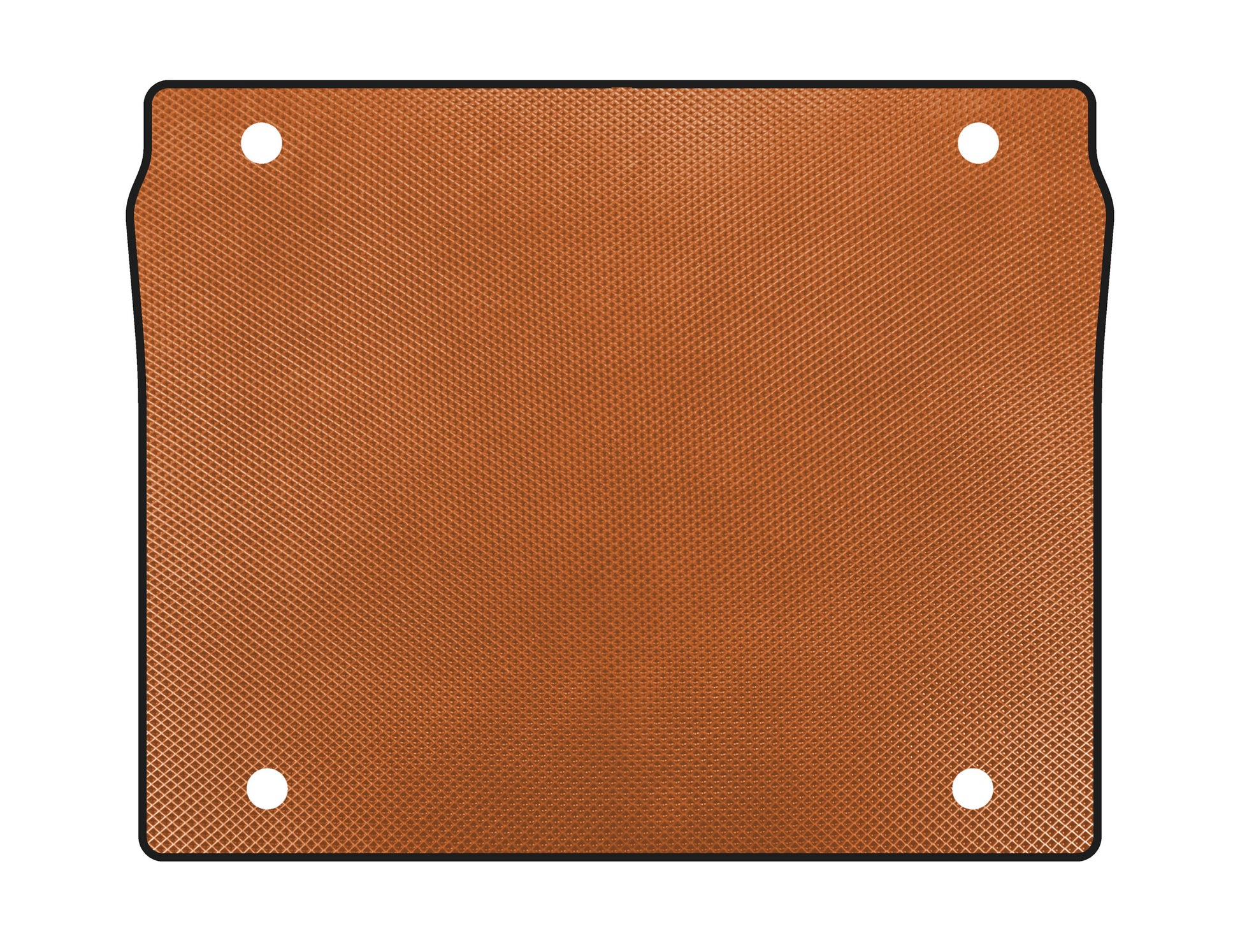 Carpet in the trunk (5-seater/Short base, Orange) for Fiat Doblo II 2010-2022 - image 1