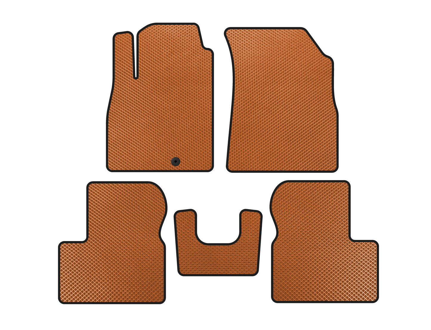 EVA Floor Mats (Orange) for Nissan Micra K13 2011-2016 - image 1