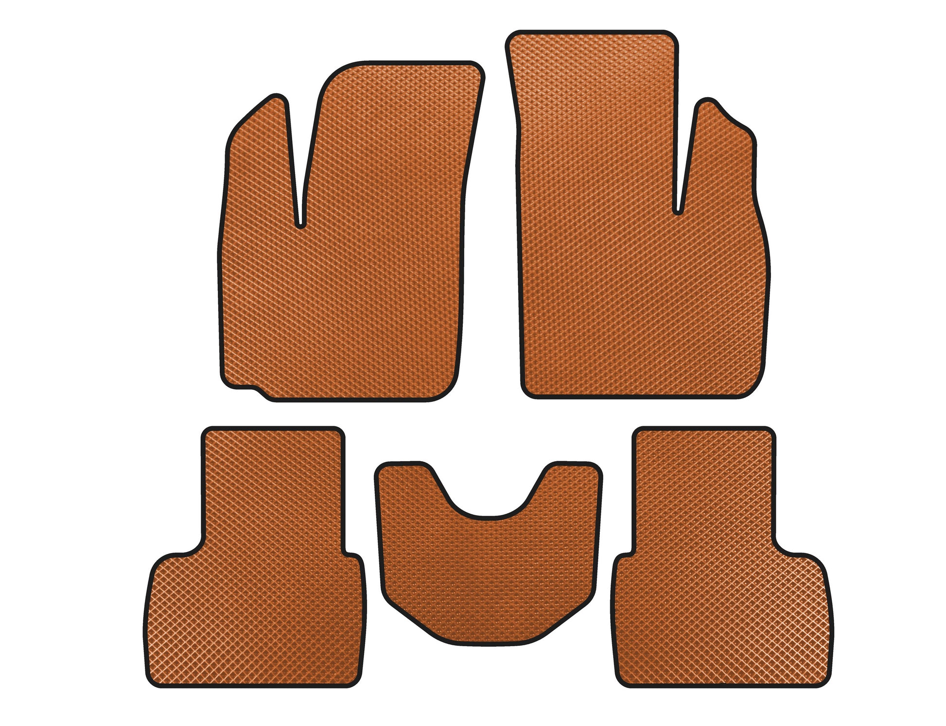 EVA Floor Mats (Orange) for Fiat Doblo I 2001-2005 - image 1