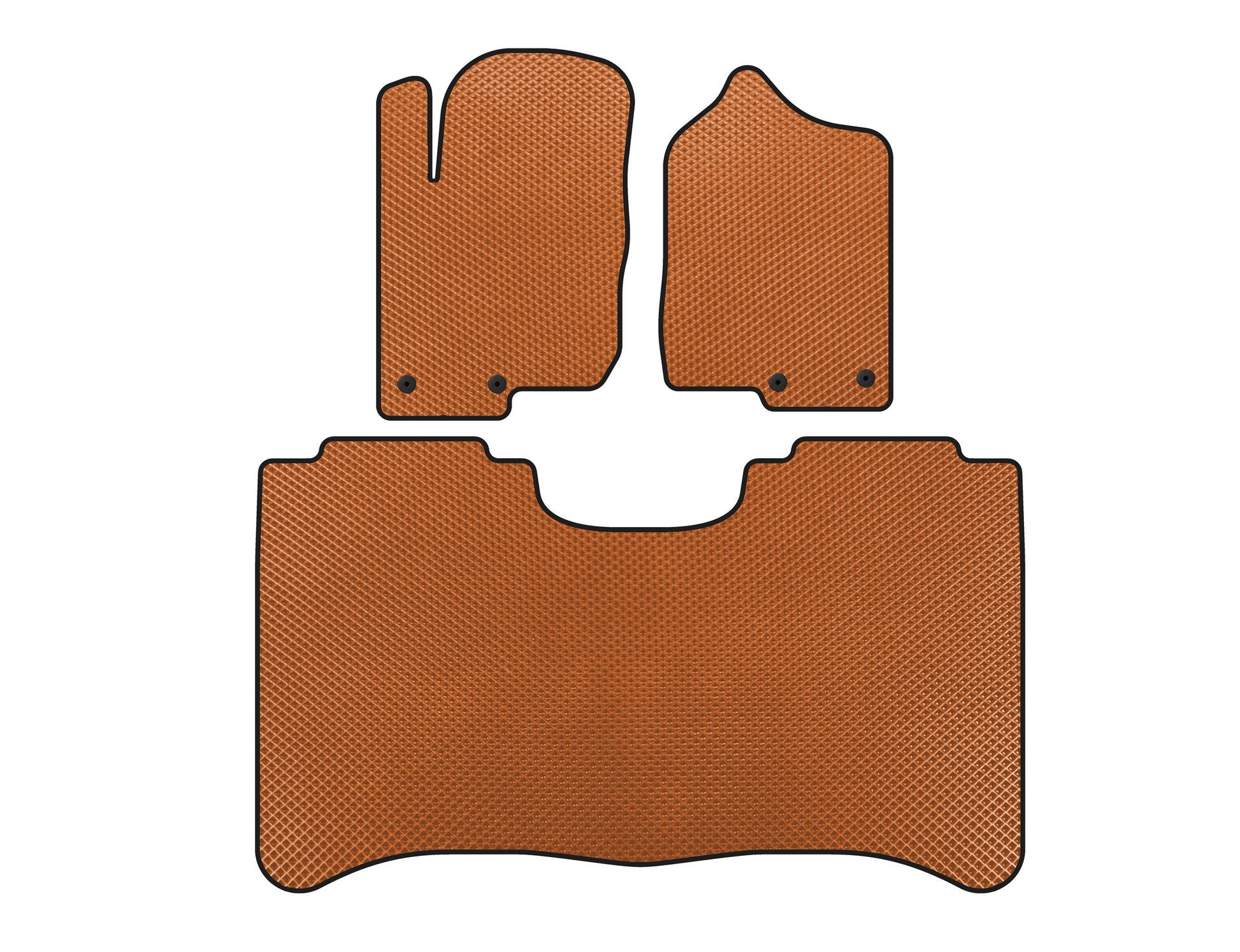 EVA Floor Mats (Orange) for Nissan Titan 2004-2011 - image 1