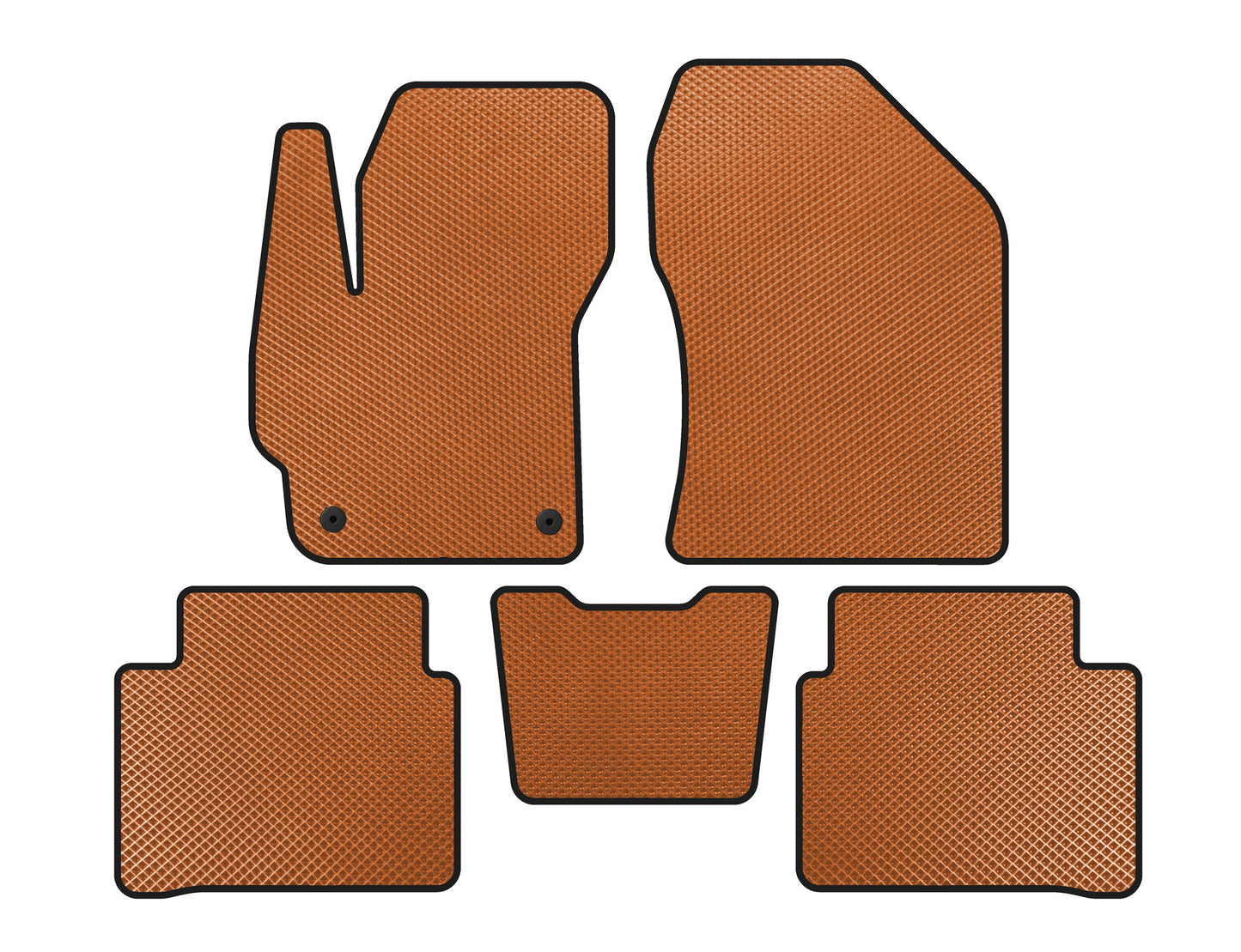 EVA Floor Mats (SD, Orange) for Toyota Corolla 2019- - image 1