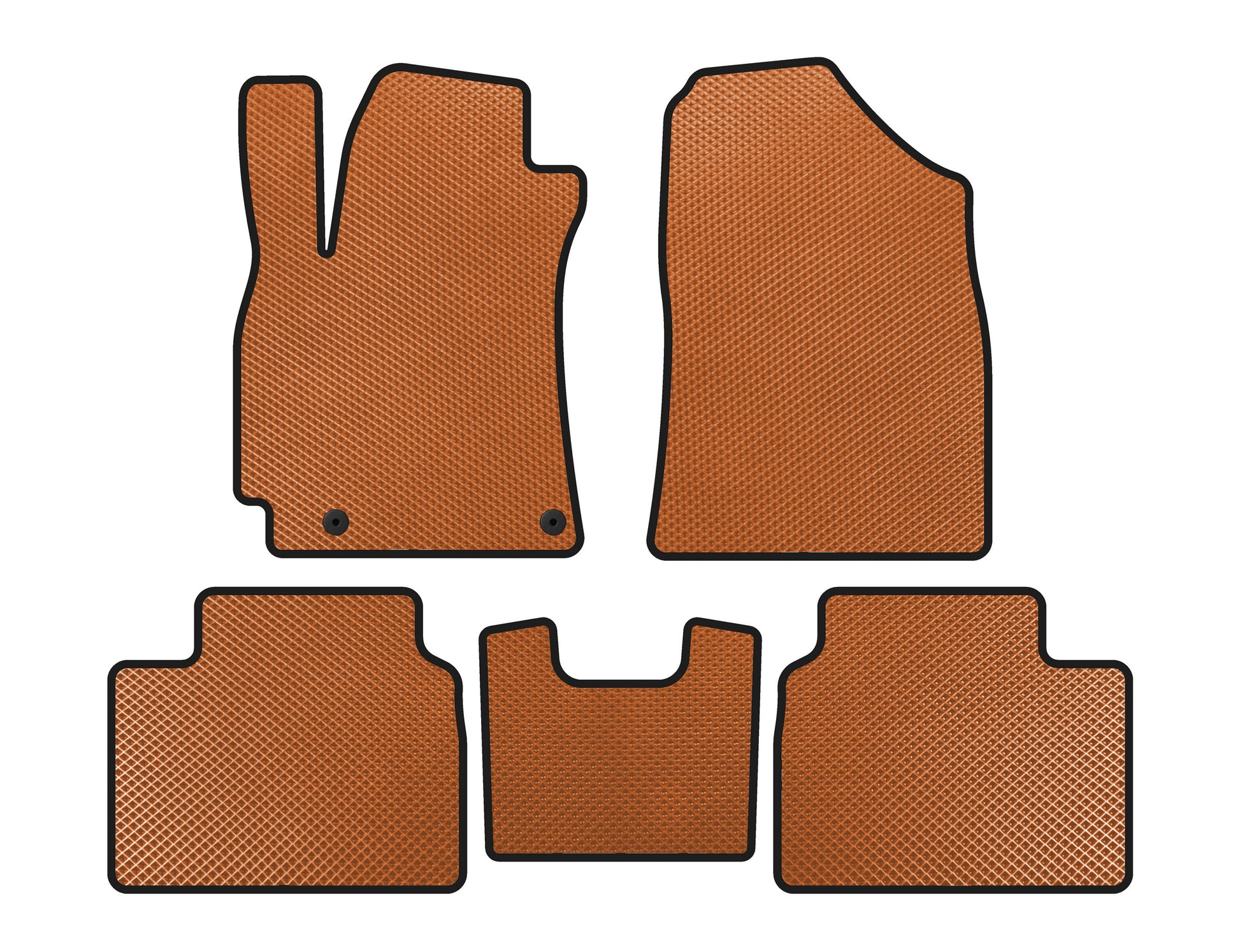 EVA Floor Mats (SD, Orange) for Hyundai Elantra (CN7) 2020- - image 1