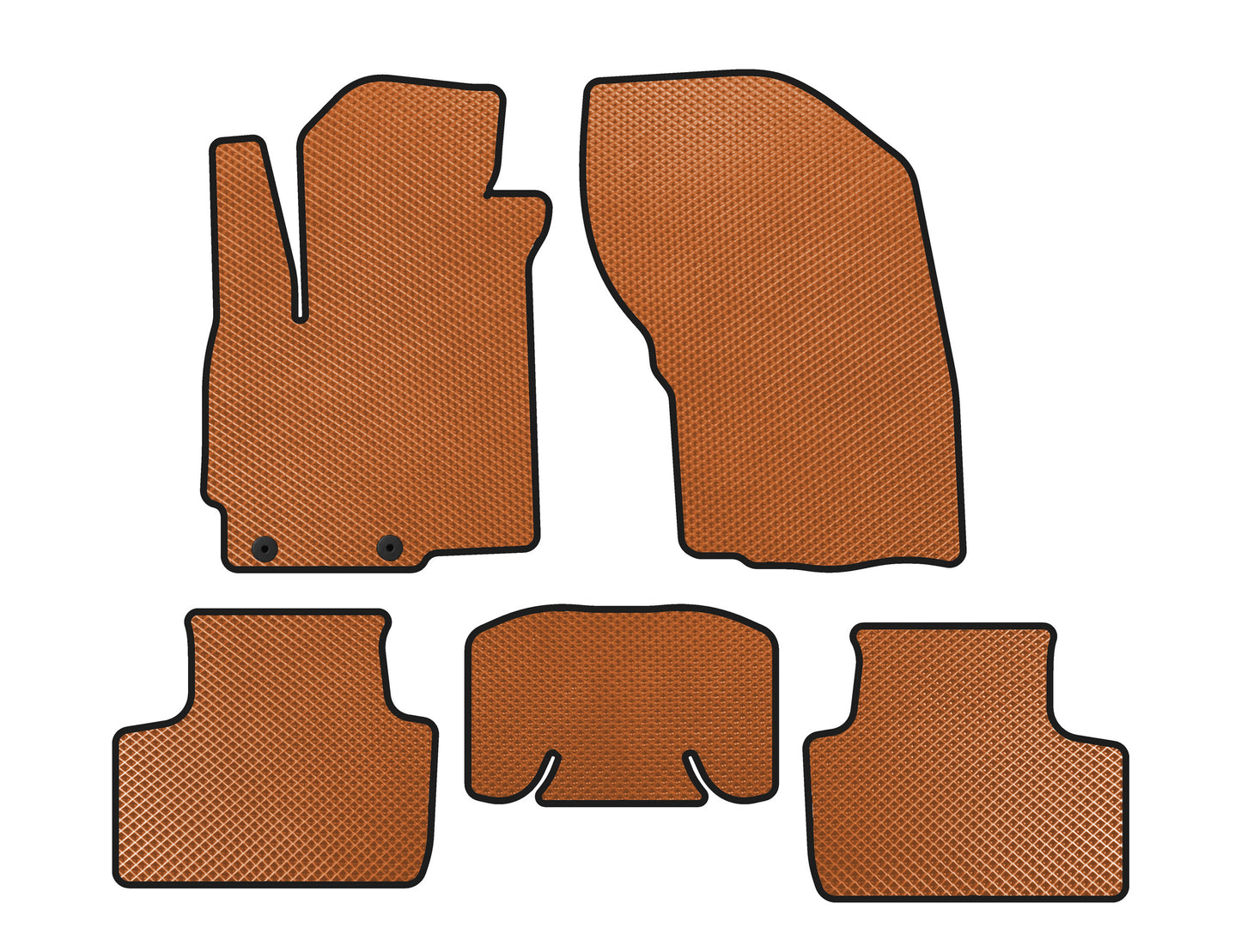 EVA Floor Mats (2019-2023, Orange) for Mitsubishi ASX 2010-2023 - image 1