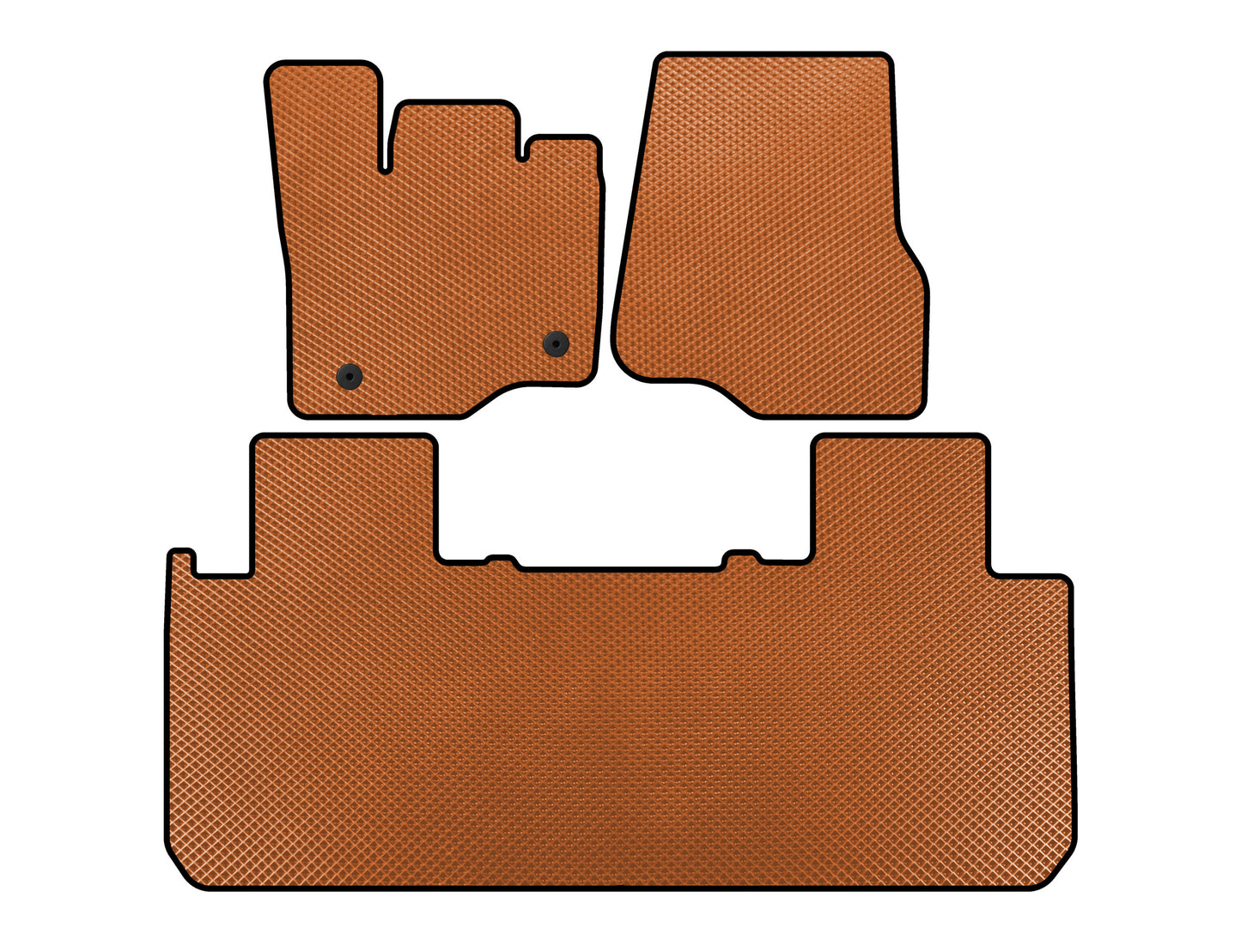 EVA Floor Mats (Orange) for Ford F-150 2014-2021 - image 1