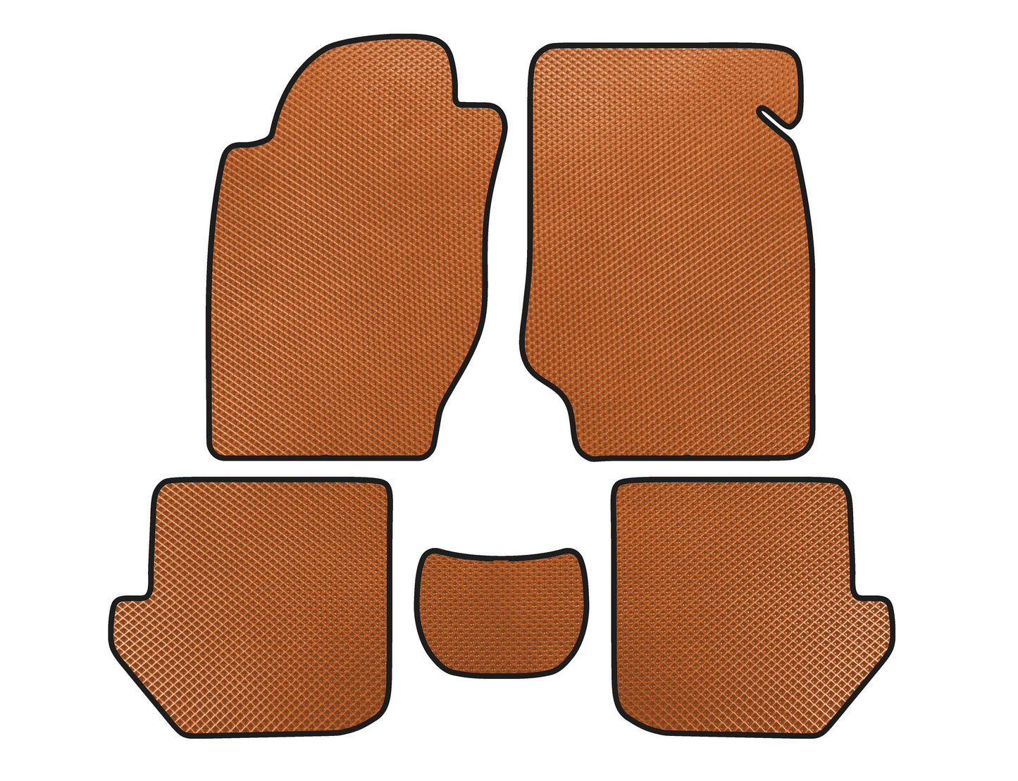EVA Floor Mats (Orange) for Toyota Rav 4 1996-2001 - image 1