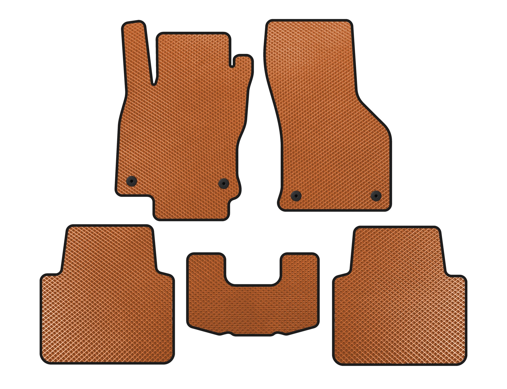 EVA Floor Mats (LB, Orange) for Volkswagen Arteon 2017-2025 - image 1